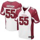 Men Nike Arizona Cardinals &55 John Abraham Elite White NFL Jersey