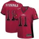 Women Nike Arizona Cardinals &11 Larry Fitzgerald Elite Red Drift Fashion NFL Jersey