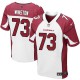 Men Nike Arizona Cardinals &73 Eric Winston Elite White NFL Jersey