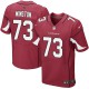 Men Nike Arizona Cardinals &73 Eric Winston Elite Red Team Color NFL Jersey