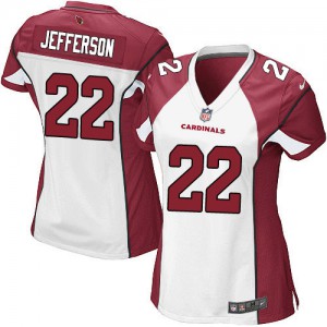 Femmes Nike Arizona Cardinals # 22 Tony Jefferson Élite blanc NFL Maillot Magasin