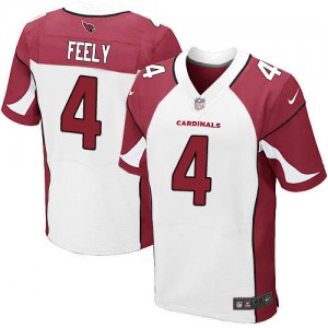 Hommes Nike Cardinals de l'Arizona # 4 Jay Feely Élite blanc NFL Maillot Magasin