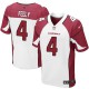Men Nike Arizona Cardinals &4 Jay Feely Elite White NFL Jersey