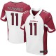 Men Nike Arizona Cardinals &11 Larry Fitzgerald Elite White NFL Jersey