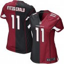 Women Nike Arizona Cardinals &11 Larry Fitzgerald Elite Team/Alternate Two Tone NFL Jersey