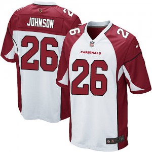 Jeunesse Nike Cardinals de l'Arizona # 26 Rashad Johnson Élite blanc NFL Maillot Magasin