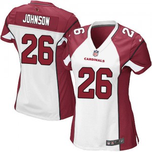 Femmes Nike Arizona Cardinals # 26 Rashad Johnson Élite blanc NFL Maillot Magasin