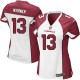 Women Nike Arizona Cardinals &13 Kurt Warner Elite White NFL Jersey