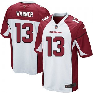 Jeunesse Nike Cardinals de l'Arizona # 13 Kurt Warner Élite blanc NFL Maillot Magasin