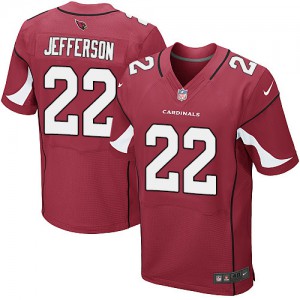 Hommes Nike Arizona Cardinals # 22 Tony Jefferson élite rouge équipe NFL Maillot Magasin de couleur