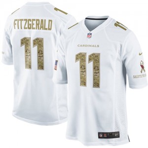 Hommes Nike Arizona Cardinals # 11 Larry Fitzgerald élite blanche Salute au Service NFL Maillot Magasin Hommes Nike Arizona Cardinals # 11 Larry Fitzgerald élite blanche Salute au Service NFL Maillot Magasin
