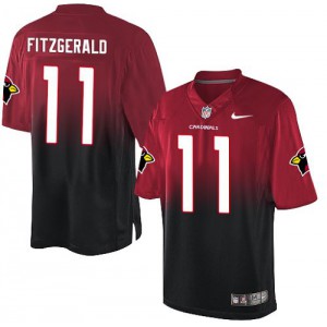 Hommes Nike Arizona Cardinals # 11 Larry Fitzgerald élite rouge/noir Fadeaway NFL Maillot Magasin Hommes Nike Arizona Cardinals # 11 Larry Fitzgerald élite rouge/noir Fadeaway NFL Maillot Magasin