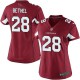 Women Nike Arizona Cardinals &28 Justin Bethel Elite Red Team Color NFL Jersey