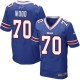 Men Nike Buffalo Bills &70 Eric Wood Elite Royal Blue Team Color NFL Jersey