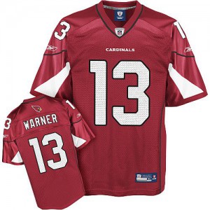 Couleur Throwback NFL maillot de l'équipe jeunesse Reebok Cardinals de l'Arizona # 13 Kurt Warner rouge