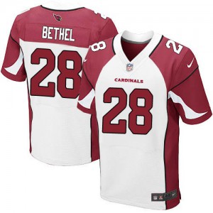 Hommes Nike Arizona Cardinals # 28 Justin Bethel Élite blanc NFL Maillot Magasin