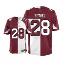 Men Nike Arizona Cardinals &28 Justin Bethel Elite Team/Road Two Tone NFL Jersey