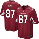 Youth Nike Arizona Cardinals &87 Jeff King Elite Red Team Color NFL Jersey