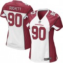 Women Nike Arizona Cardinals &90 Darnell Dockett Elite White NFL Jersey