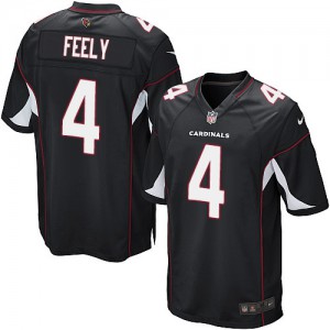 Jeunesse Nike Cardinals de l'Arizona # 4 Jay Feely Élite noire remplaçant NFL Maillot Magasin