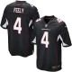 Youth Nike Arizona Cardinals &4 Jay Feely Elite Black Alternate NFL Jersey