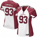 Women Nike Arizona Cardinals &93 Calais Campbell Elite White NFL Jersey