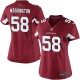 Women Nike Arizona Cardinals &58 Daryl Washington Elite Red Team Color NFL Jersey