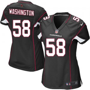 Femmes Nike Cardinals de l'Arizona # 58 Daryl Washington Élite noire remplaçant NFL Maillot Magasin Femmes Nike Cardinals de l'Arizona # 58 Daryl Washington Élite noire remplaçant NFL Maillot Magasin