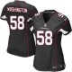 Women Nike Arizona Cardinals &58 Daryl Washington Elite Black Alternate NFL Jersey