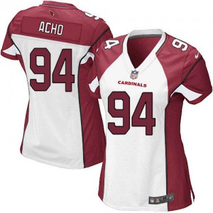 Femmes Nike Arizona Cardinals # 94 Sam Acho Élite blanc NFL Maillot Magasin