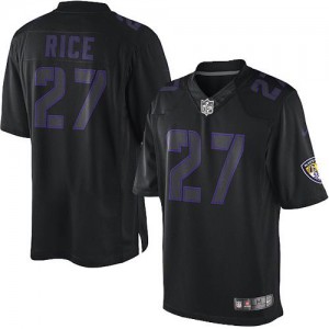 Hommes Nike Baltimore Ravens # 27 Ray Rice élite noir incidence NFL Maillot Magasin