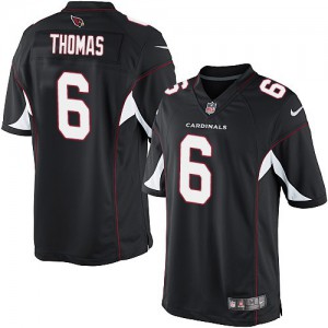 Jeunesse Nike Cardinals de l'Arizona # 6 Logan Thomas Élite noir alternent NFL Maillot Magasin