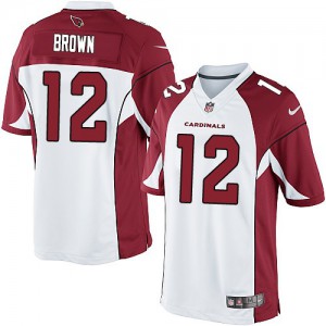 Jeunesse Nike Cardinals de l'Arizona # 12 John Brown Élite blanc NFL Maillot Magasin