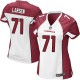 Women Nike Arizona Cardinals &71 Ted Larsen Elite White NFL Jersey