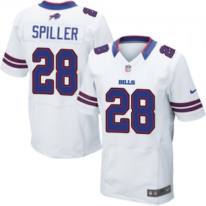 Hommes Nike Bills de Buffalo # 28 CJ Spiller Élite blanc NFL Maillot Magasin