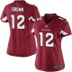 Women Nike Arizona Cardinals &12 John Brown Elite Red Team Color NFL Jersey