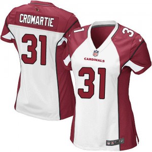 Femmes Nike Arizona Cardinals # 31 Antonio Cromartie Élite blanc NFL Maillot Magasin