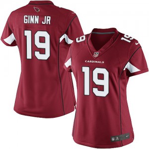 Femmes Nike Arizona Cardinals # 19 Ted Ginn Jr élite rouge équipe NFL Maillot Magasin de couleur