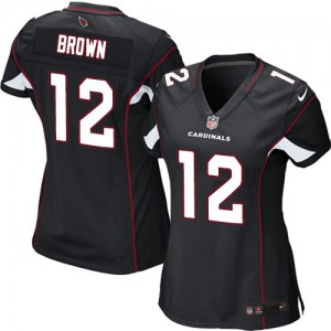 Femmes Nike Cardinals de l'Arizona # 12 John Brown Élite noire remplaçant NFL Maillot Magasin Femmes Nike Cardinals de l'Arizona # 12 John Brown Élite noire remplaçant NFL Maillot Magasin