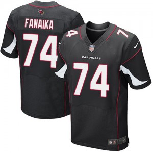 Hommes Nike Arizona Cardinals # 74 Paul Fanaika Élite noir alternent NFL Maillot Magasin