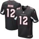 Men Nike Arizona Cardinals &12 John Brown Elite Black Alternate NFL Jersey