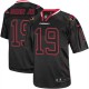 Men Nike Arizona Cardinals &19 Ted Ginn Jr Elite Lights Out Black NFL Jersey