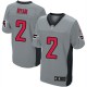 Men Nike Atlanta Falcons &2 Matt Ryan Elite Grey Shadow NFL Jersey