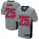 Men Nike Atlanta Falcons &25 William Moore Elite Grey Shadow NFL Jersey