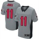 Men Nike Atlanta Falcons &11 Julio Jones Elite Grey Shadow NFL Jersey