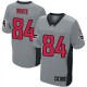 Men Nike Atlanta Falcons &84 Roddy White Elite Grey Shadow NFL Jersey