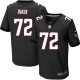 Hommes Nike Atlanta Falcons # 72 Sam Baker Élite noire remplaçant NFL Maillot Magasin