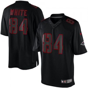 Hommes Nike Atlanta Falcons # 84 Élite blanc Roddy noire Impact NFL Maillot Magasin
