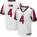 Men Nike Atlanta Falcons &4 Brett Favre Elite White NFL Jersey
