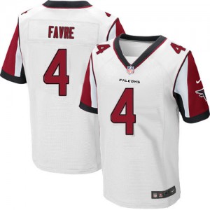 Hommes Nike Atlanta Falcons # 4 Brett Favre Élite blanc NFL Maillot Magasin